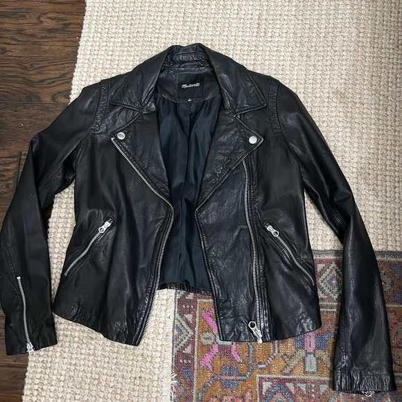 Madewell Jackets & Coats Madewell Vegan Leather Jacket Poshmark